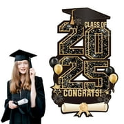 BBLCY Card Slot 2025 Extra Large 47.2 Inch Graduation Yard Sign Congrats Grad Yard Decor Class Of 2025 DIY Name Yard Sign With Metal Stakes For College High School Grad Outdoor